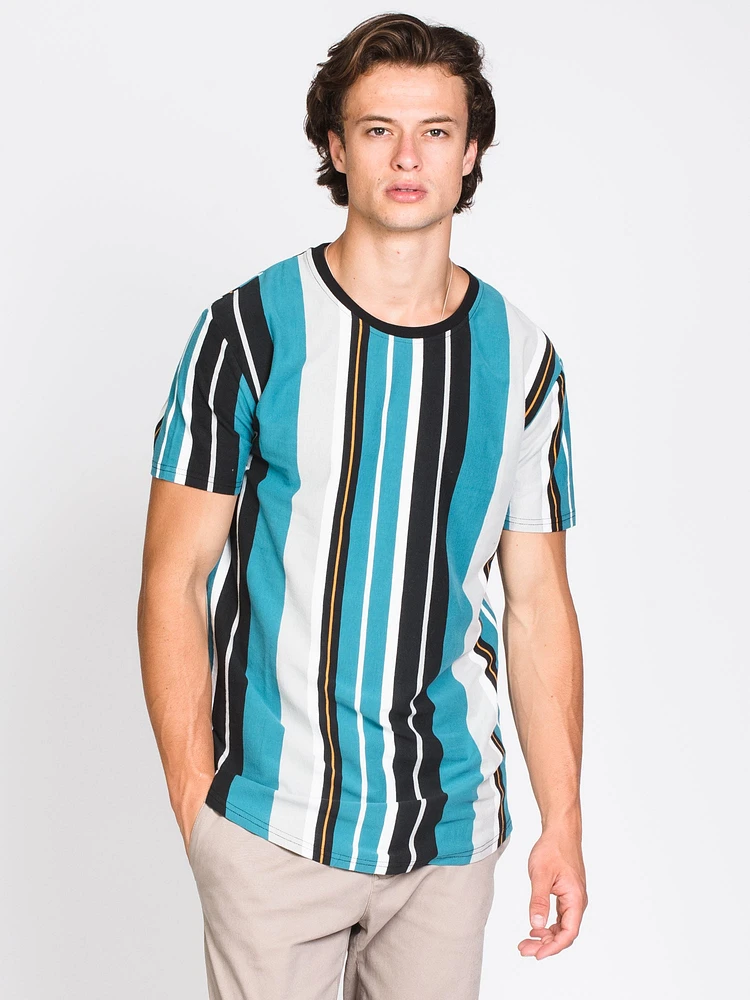 MENS VERTICAL STRIPE T - CLEARANCE