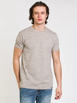 T-SHIRT À COL RAS DU COU SIG MELANGE POUR HOMME