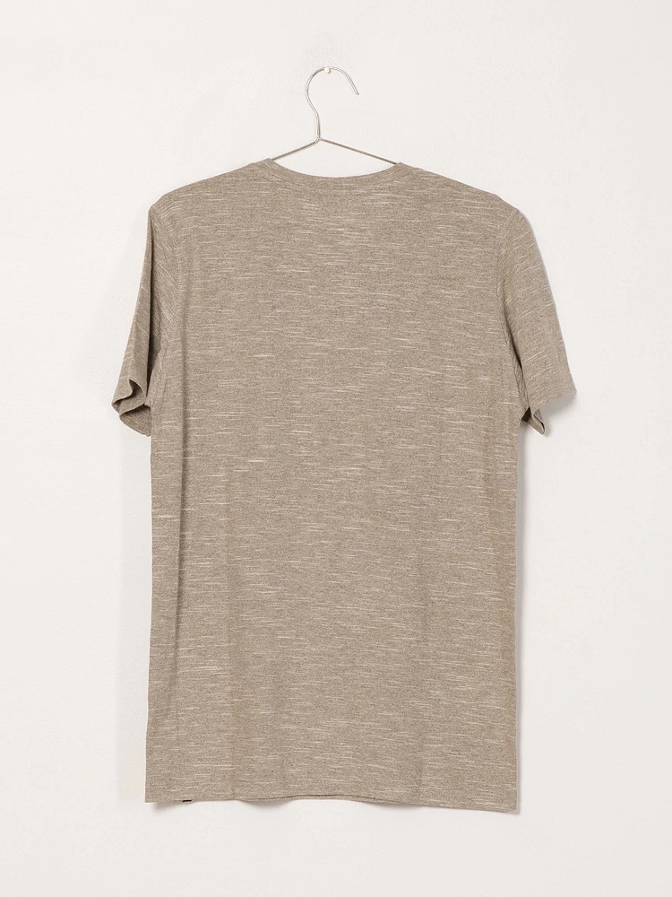 T-SHIRT À COL RAS DU COU SIG MELANGE POUR HOMME