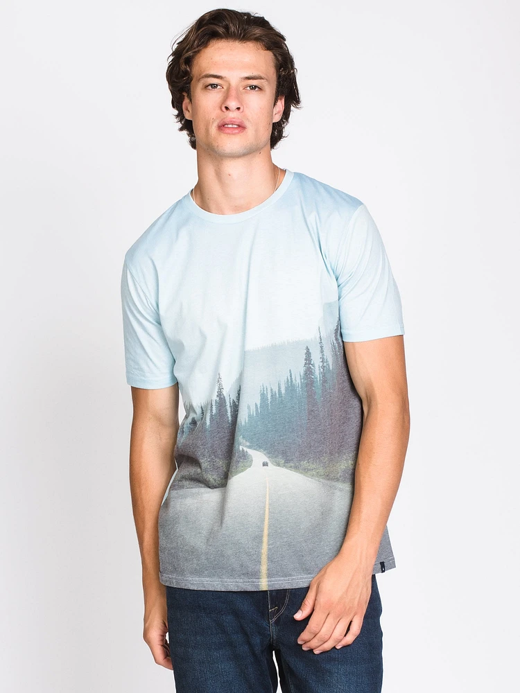 MENS DUCE PIX TEE - BLUE CLEARANCE