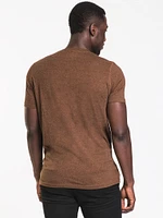 T-SHIRT À COL EN V SIG MELANGE POUR HOMME