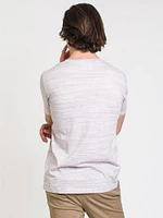 T-SHIRT À COL EN V SIG MELANGE POUR HOMME