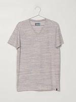 T-SHIRT À COL EN V SIG MELANGE POUR HOMME