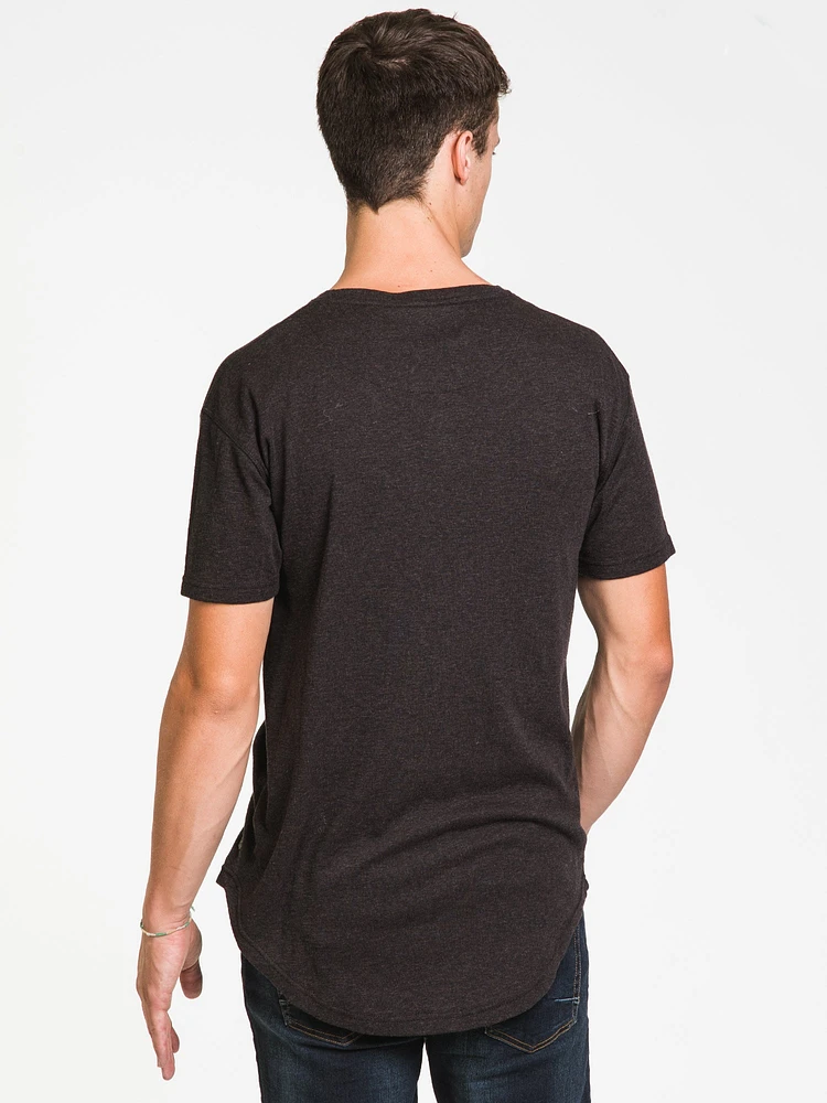TEE-SHIRT LONG EN TRICOT FLAMMÉ POUR HOMME