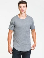 TEE-SHIRT LONG EN TRICOT FLAMMÉ POUR HOMME