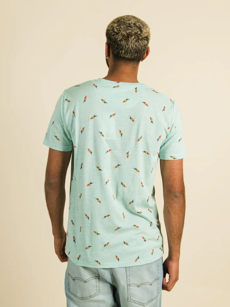 KOLBY EDDIE ALL OVER PRINT MELANGE T-SHIRT - DÉSTOCKAGE