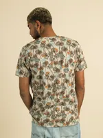 KOLBY EDDIE ALL OVER PRINT MELANGE T-SHIRT - CLEARANCE