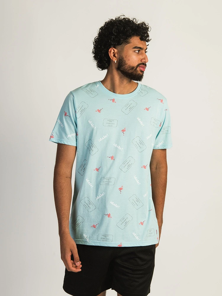 KOLBY DAVID - TEE-SHIRT IMPRIMÉ MENTHE