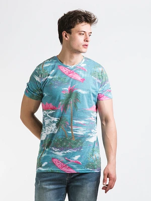 KOLBY ALOHA SCREEN PRINT T-SHIRT - CLEARANCE