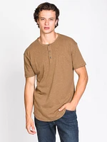 MENS LONGLINE SLUB HENLEY