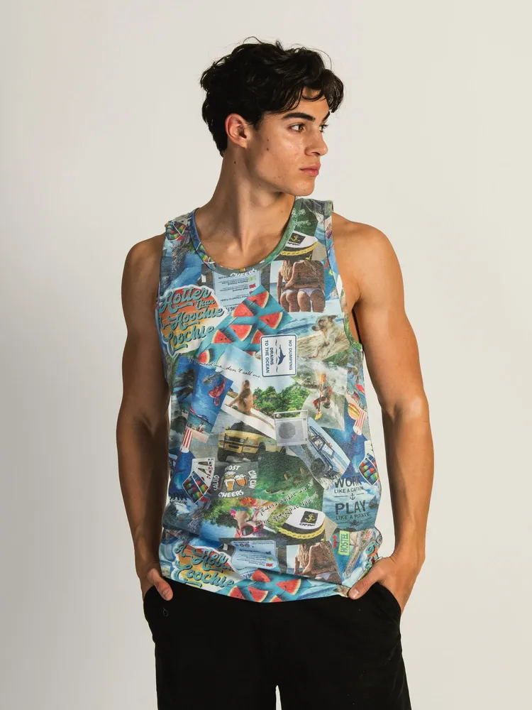 KOLBY MARCO COLLAGE PRINT TANK