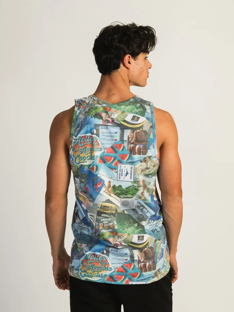 KOLBY MARCO COLLAGE PRINT TANK