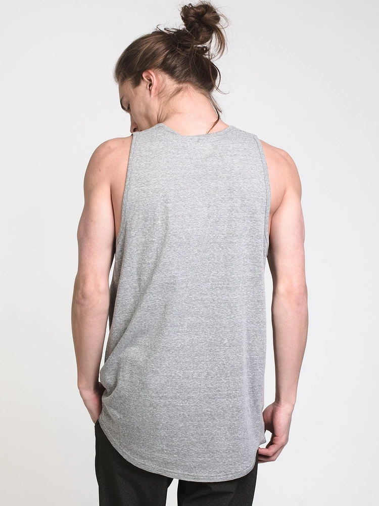 MENS LONGLINE SEEDED TANK - CLEARANCE