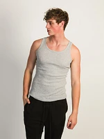 KOLBY RIB TANK - HEATHER GREY