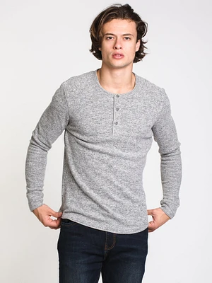 MENS PETE LONG SLEEVE HENLEY - CLEARANCE