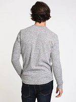 MENS PETE LONG SLEEVE HENLEY - CLEARANCE