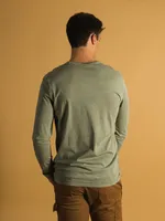 KOLBY GARMENT DYE POCKET LONG SLEEVE TEE