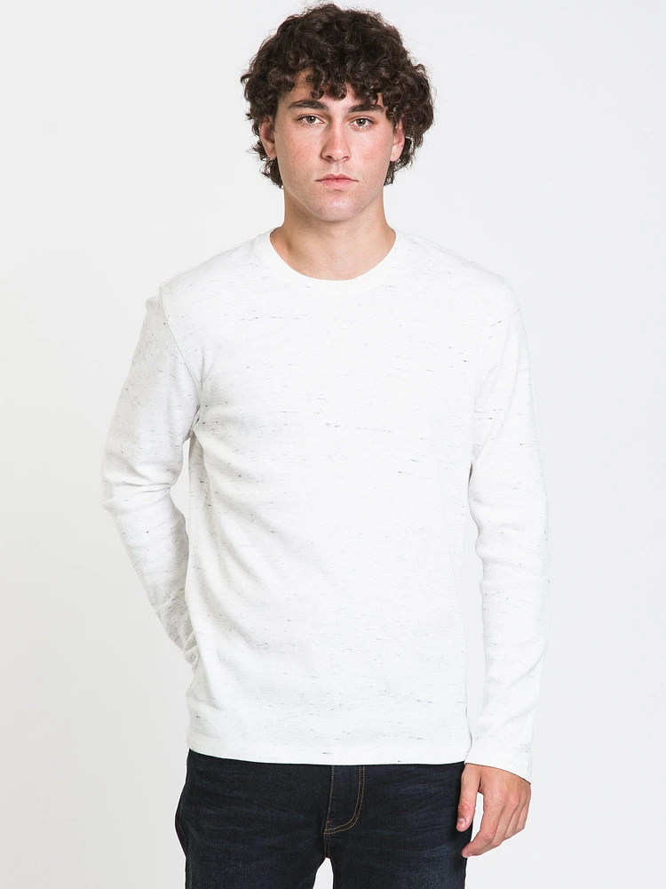 KOLBY LONG SLEEVE TEXTURE TEE - CLEARANCE