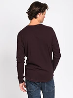 MENS MAX SLUB HENLEY - CLEARANCE