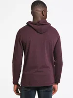 PULL-OVER À CAPUCHE MÉLANGÉ POUR HOMME