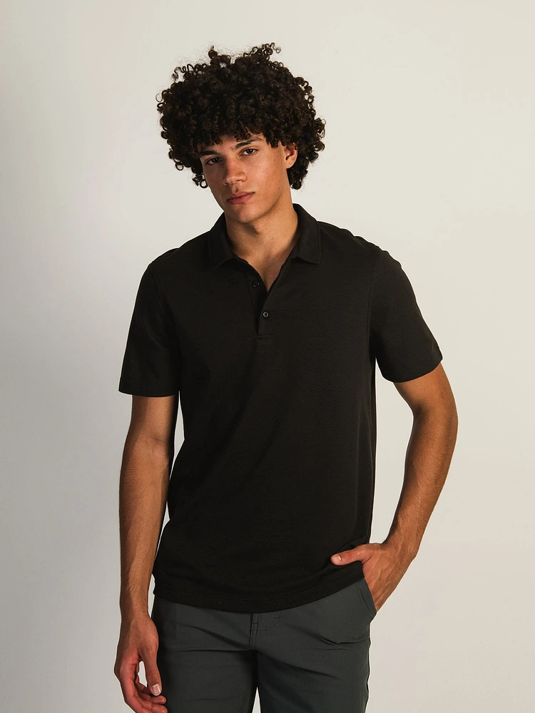 KOLBY KEEP COOL POLO - BLACK