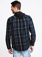 MENS CLASSIC HOODED PLAID - CLEARANCE