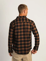 KOLBY CLASSIC BUTTON UP PLAID - RUST