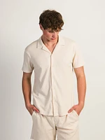 CHEMISE KOLBY GAUFRÉE – CRÈME