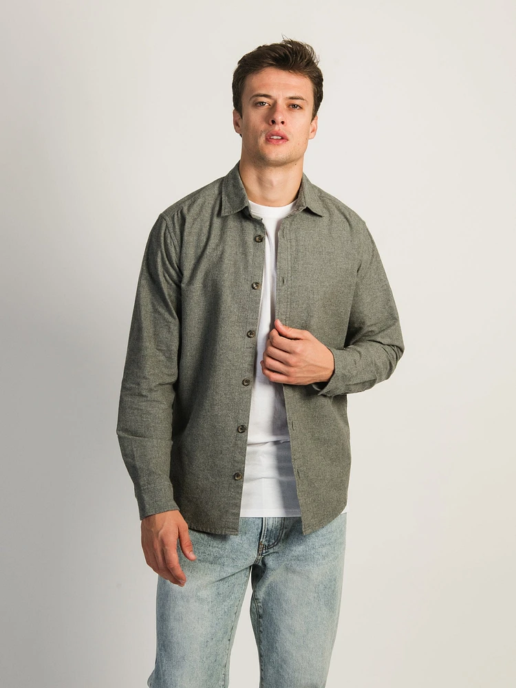 CHEMISE KOLBY EN FLANELLE DE TOUS LES JOURS- GRIS