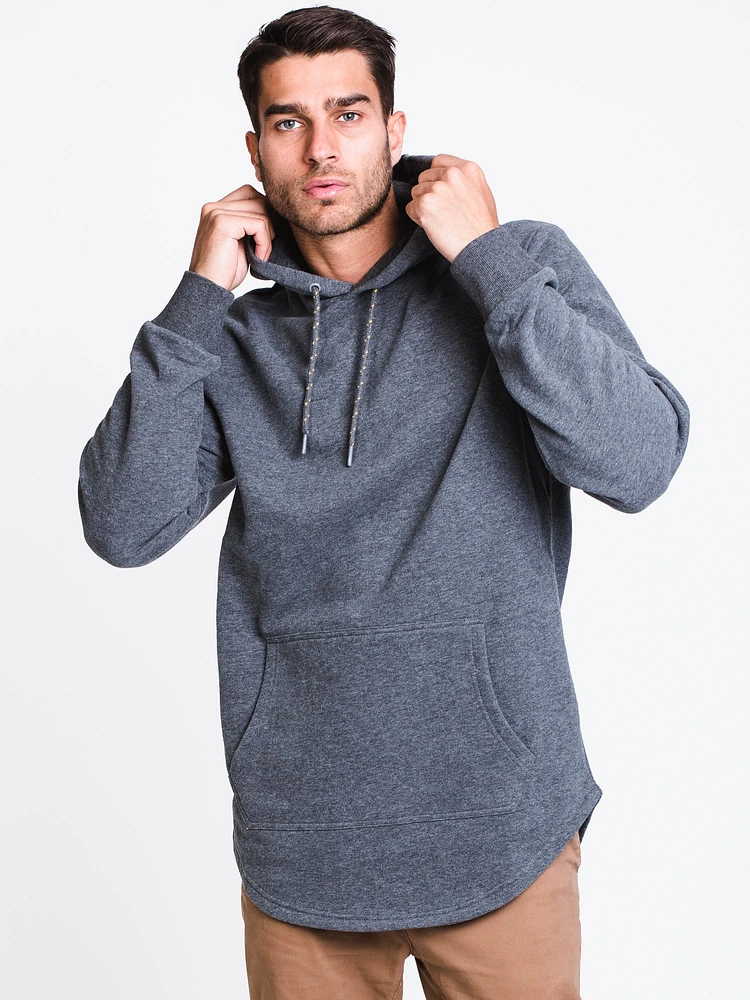 MENS WASHED OUT LONGLINE HOODIE