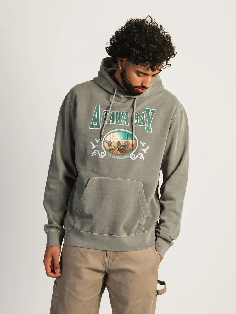 KOLBY PARKER GARMET DYE GRAPHIC HOODIE - AGAWA BAY