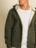 KOLBY SHERPA LINED FLEECE HOOD