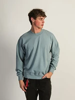 KOLBY RELAXED FIT CREW - POWDER BLUE