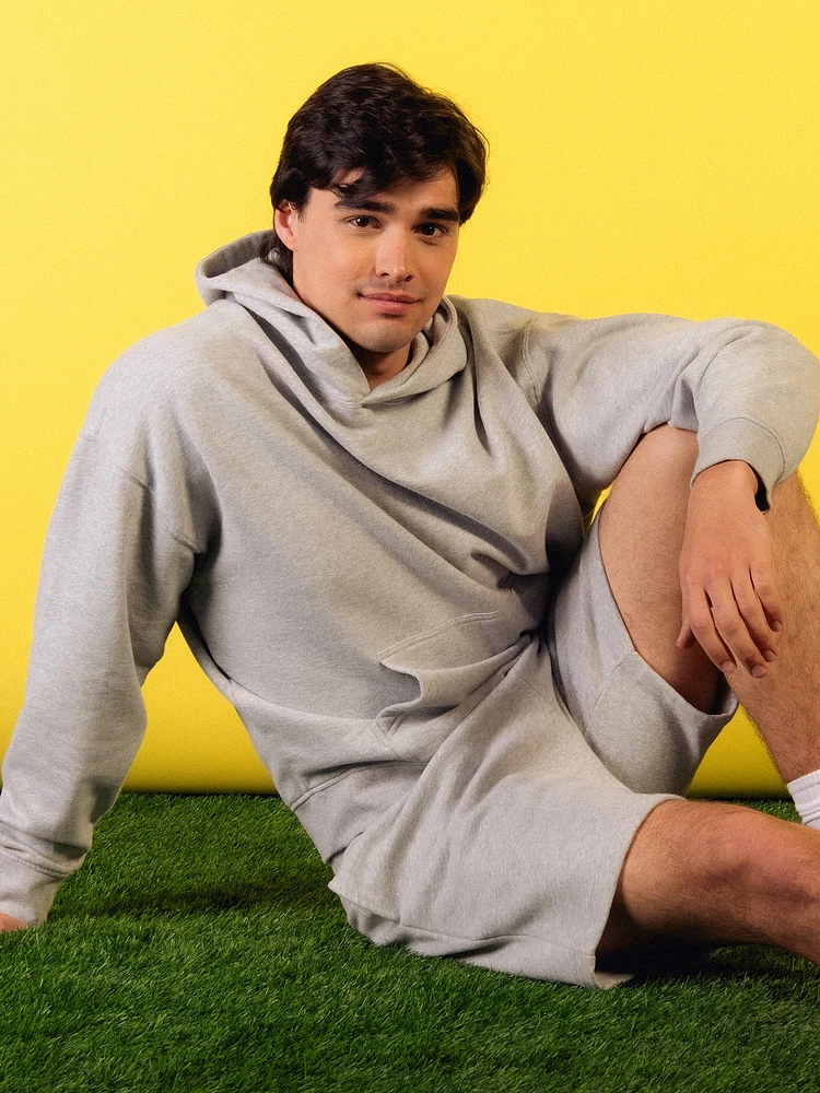 HOODIE DÉCONTRACTÉ KOLBY – GRIS CHINÉ