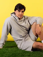 HOODIE DÉCONTRACTÉ KOLBY – GRIS CHINÉ