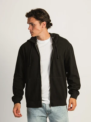 KOLBY PARKER VINTAGE WASH ZIP HOOD - BLACK