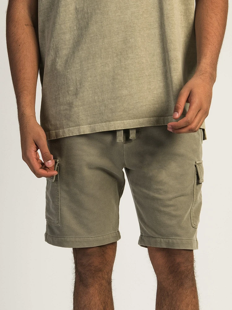 KOLBY GARMENT DYE FRENCH TERRY CARGO SHORT