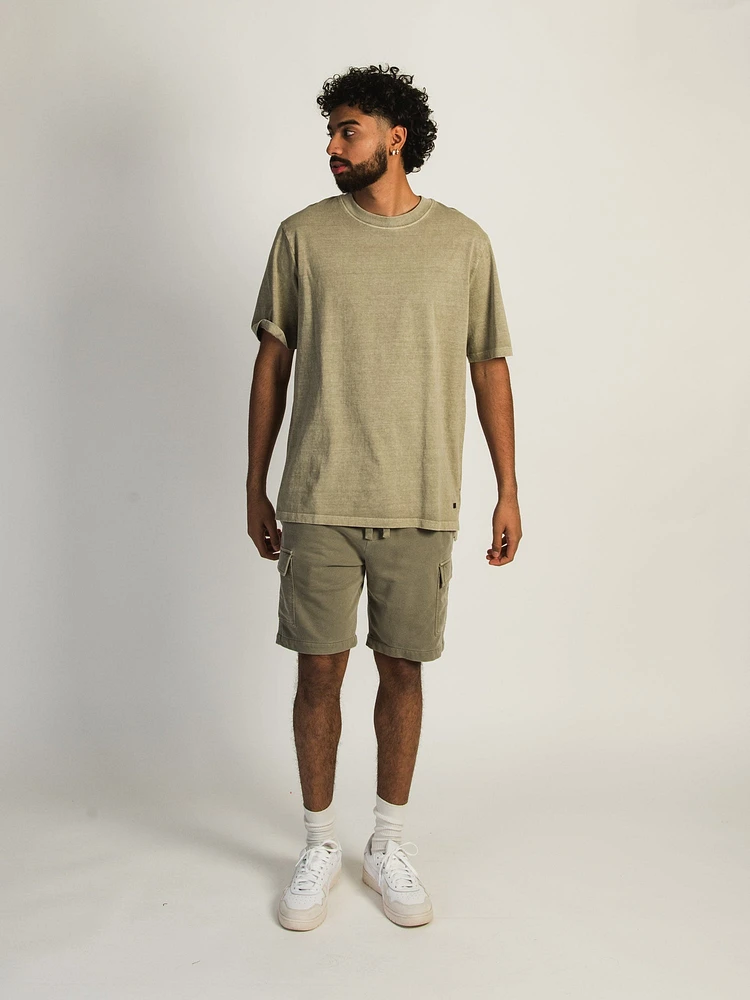 KOLBY GARMENT DYE FRENCH TERRY CARGO SHORT