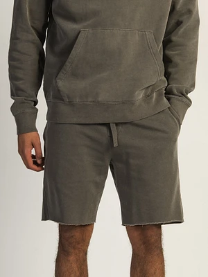 KOLBY GARMENT DYE FRENCH TERRY JOG SHORT - IRON