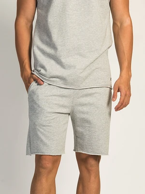 KOLBY GARMENT DYE FR TERRY MELANGE JOG SHORT - GREY