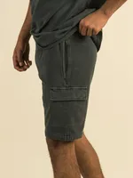 KOLBY GARMENT DYE FLEECE CARGO SHORT