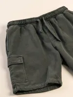 KOLBY GARMENT DYE FLEECE CARGO SHORT