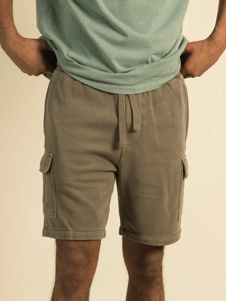 KOLBY GARMENT DYE FLEECE CARGO SHORT