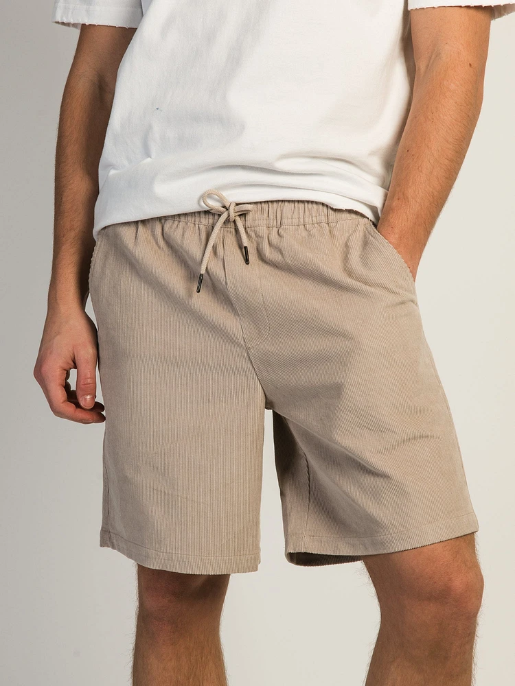 KOLBY CORD SHORT - PEBBLE