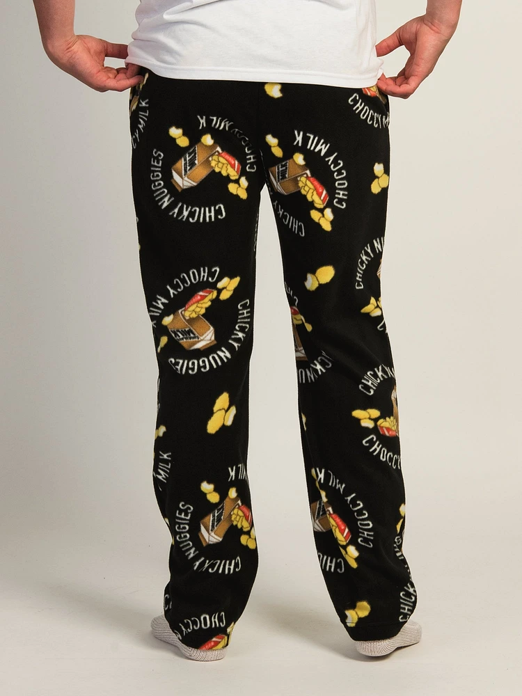 KOZIES PRINTED POLAR PANT - CHICKY NUGGIES CHOCCY MILK