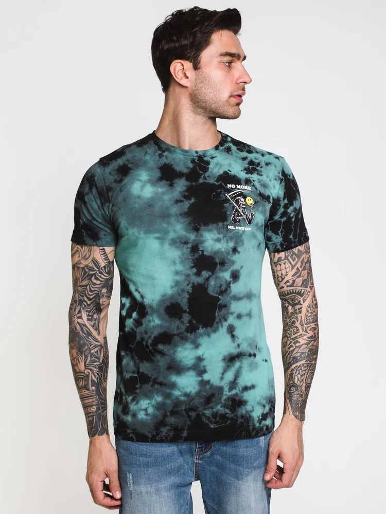 LAST CALL NICE GUY T-SHIRT- TEAL TIE DYE - CLEARANCE