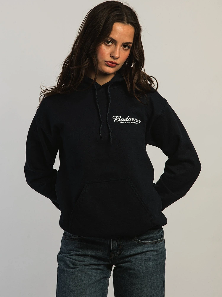 LICENSED BUDWEISER RETRO PULLOVER HOODIE