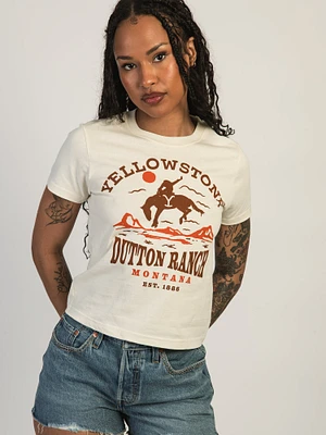 YELLOWSTONE RANCH BOXY TEE