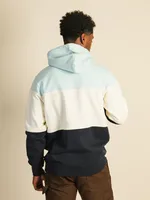 RUSSELL STYLE COLOUR BLOCK PULL OVER HOODIE