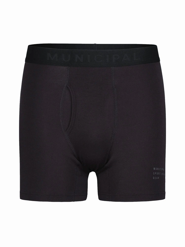 MUNICIPAL UNDERDOG BOXER BRIEF - BLACK